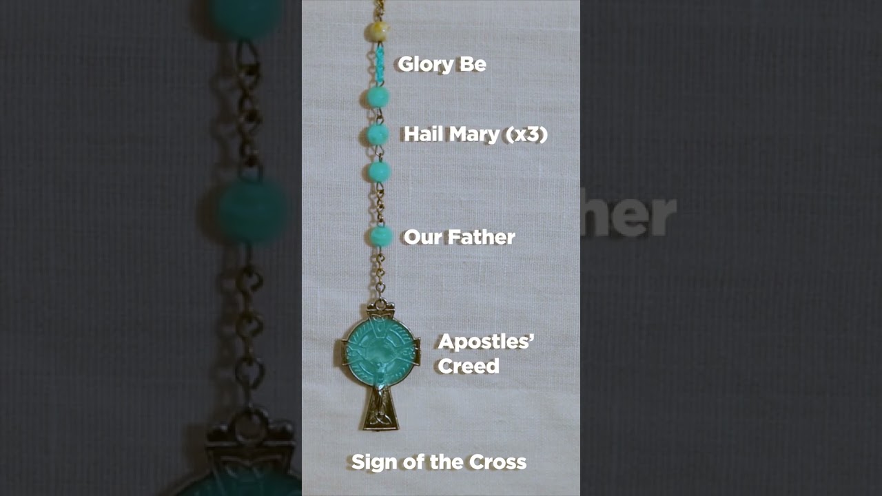 How to pray the rosary in under 60 seconds! #catholic #prayer #rosary