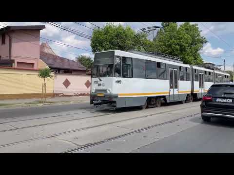 Trams in Bucharest, Romania 2022