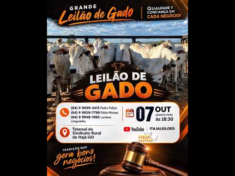 LEILÃO DE GADO DA ITAJÁ LEILÕES