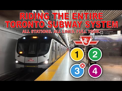 Riding the Entire Toronto Subway System - All Stations | All Lines | Full System Tour (2025 Edition)