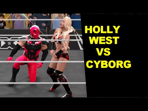 WWE 2K17 Holly West vs Cyborg II - Extreme Mixed Match