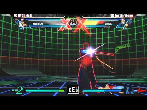 UMVC3 Winners Final FC NYChrisG vs EG Justin Wong - CEO 2012 Tournament