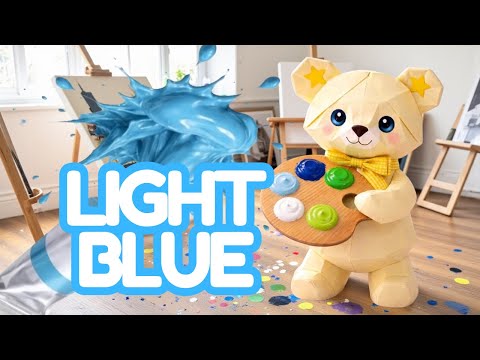 ライトブルー🩵light blue💧英語で色を覚えよう！ What's this? Colors! English 知育
