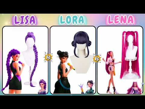 LISA LORA OR LENA 😍💜😍 (K-Pop DEMON HUNTER EDITION) #kpopdemonhunters  #trending #viral #lisa #fyp