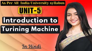 INTRODUCTION TO TURING MACHINE | TAFL | TOC | Automata Theory | UNIT 5 #tafl #toc #automatatheory
