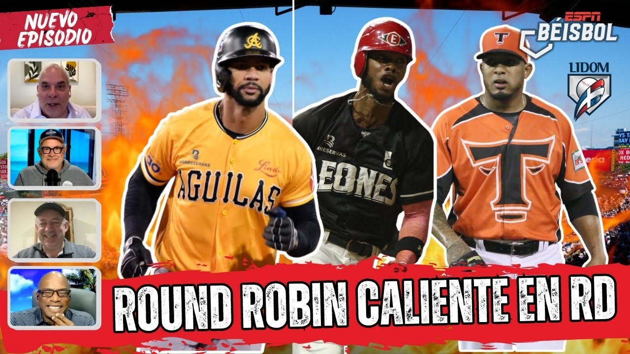 El round robin en REPÚBLICA DOMINICANA ya es de 3 EQUIPOS. ÁGUILAS, LEONES Y TOROS | ESPN Beisbol