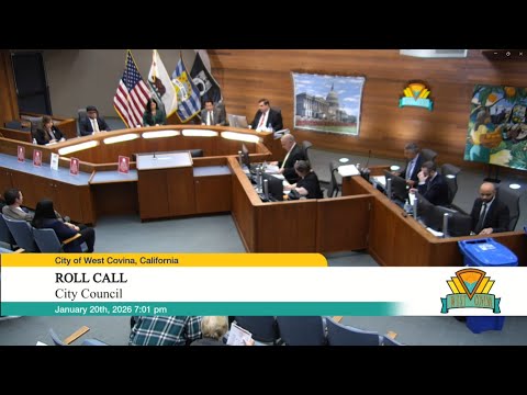 The City of West Covina - January 20, 2026 - City Council Meeting