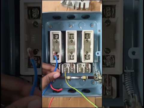 3 PHASE MAIN SWITCH CONNECTION PROPER WAY#electrical #viralvideo