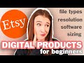 HOW TO CREATE AND SELL ETSY DIGITAL PRODUCTS (How to sell digital products on Etsy for beginners)