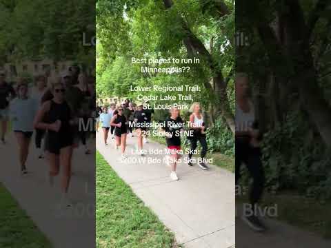 There are SO many amazing places to run in Minneapolis, but here are a few faves ❤️‍🔥🏃‍♀️📍🔐🥂