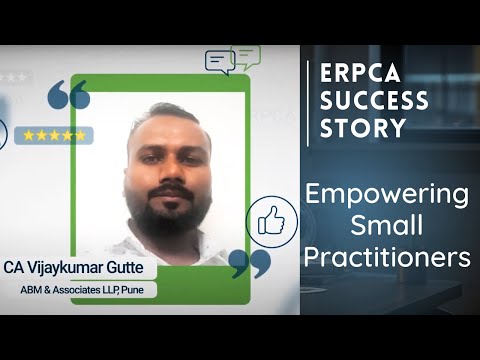 CA Vijay Gutte Testimonial for ERPCA