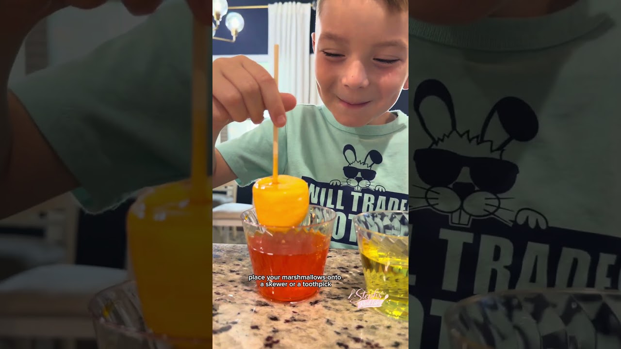 How to color marshmallows for Easter