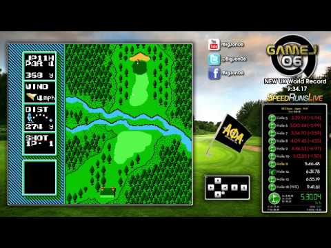 NES Open Tournament Golf - Japan 18 Hole 9:33.16