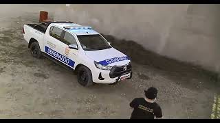 Dron registrando evidencia de incendio provocado intencionalmente por mal vecino #3