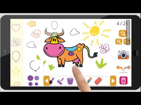Coloring book, voices Animals and birds Video