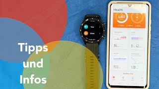 Huawei Watch GT2 Steuerung LiteOS Einstellungen und Huawei Health App