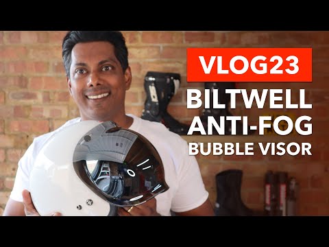Improving the look of my Bell Custom 500 with a BILTWELL CHROME ANTI-FOG BUBBLE VISOR