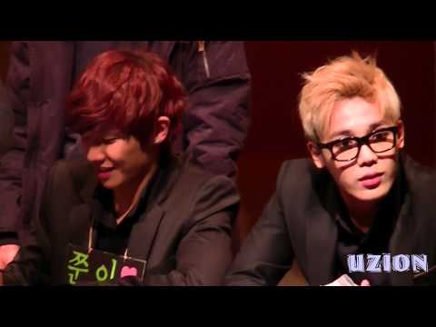 120206 MBLAQ FANCAM@Daejun Fansign JOONxMIR