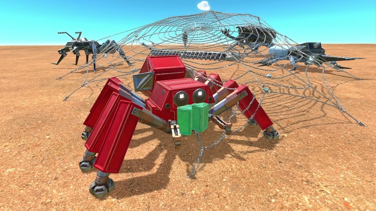 A battle between spider-type robots and various insect-type robots! | Age Of Warbots