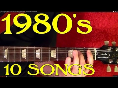 1980's Songs - 10 Big Hits - Guitar Lesson✅✅🎵