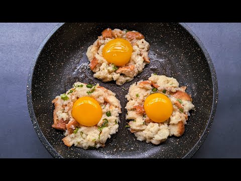 Just Add Eggs With Breads Its So Delicious! Simple Breakfast Recipe Healthy Cheap & Tasty Snacks