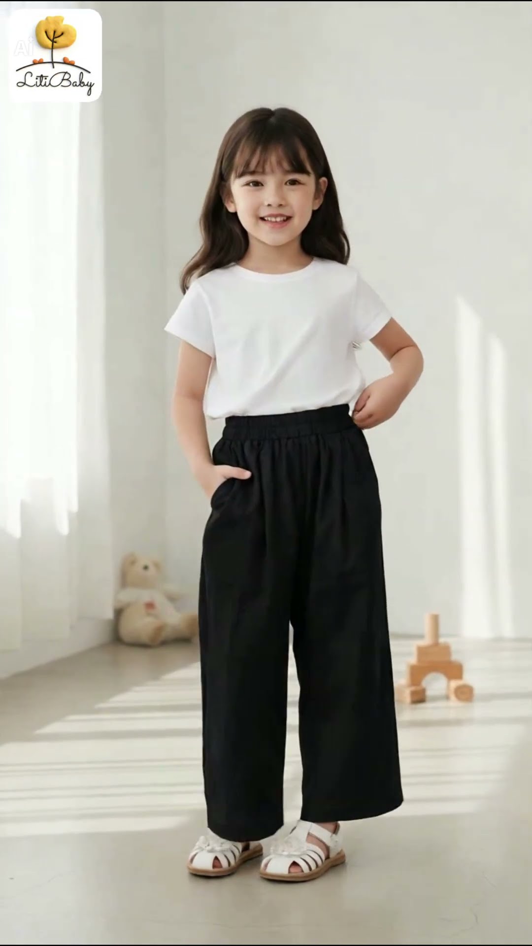 Bộ đồ ngủ lụa hoạt hình - video 6