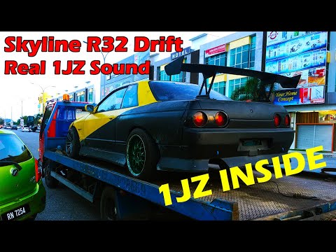 Will It Drift? Nissan Skyline R32 With 1JZ Engine (Old Video Footage)