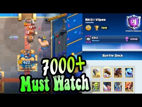 🔥Happy Noob👈Hog Naldo' god 7000+ gameplays - Clash Royale