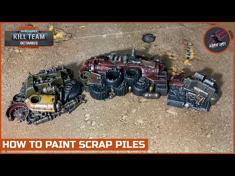 HOW TO PAINT KILL TEAM SCRAP PILES - Quick Easy Tabletop Ready - Kill Team Octarius Warhammer 40k
