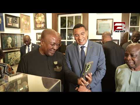 President Mahama tours Bob Marley Museum In Jamaica