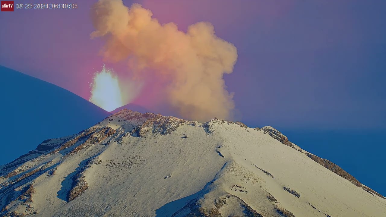 Aug 25, 2024: Erupting Volcanoes Around the World in 4K Ultra HD