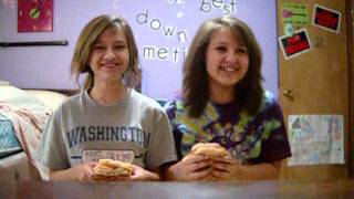 slow motion sandwich eating.
