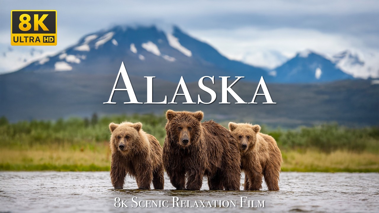Alaska 8K - Scenic Relaxation Film With Calming Music