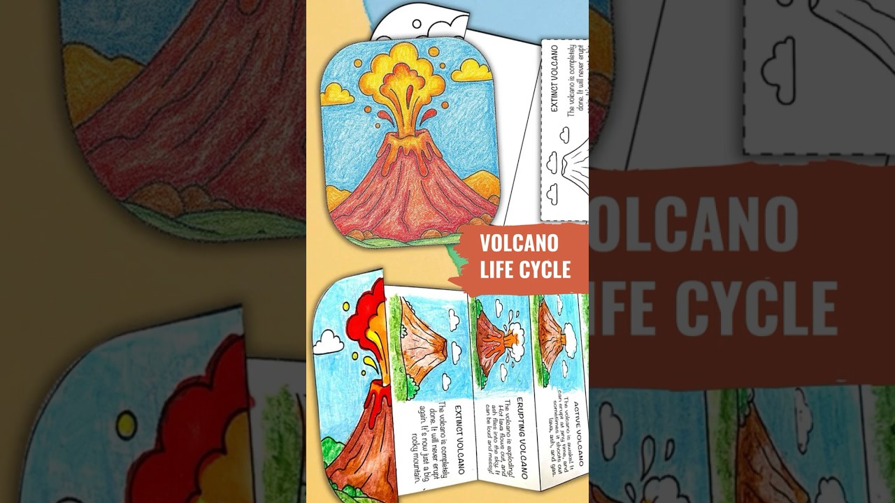 Volcano printable craft!