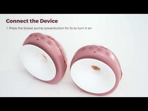 Momcozy Air 1 Ultra Slim Double Wearable Breast Pump, Wireless Charging Case with Real Time Milk Tracking - Red