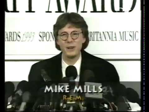 R.E.M. 1993-02-15 - ‘BRIT Awards’, Alexandra Palace, London (Post-show interview with Mike Mills)