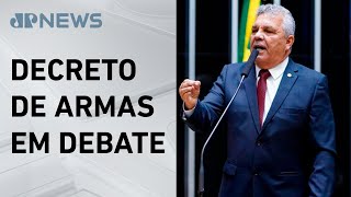 Deputado Alberto Fraga discute regulamentação de clubes de tiro com ministro Rui Costa