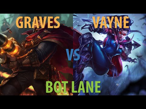 Graves vs Vayne - Bot Lane - Preseason 5 - Victory - League of Legends Gameplay