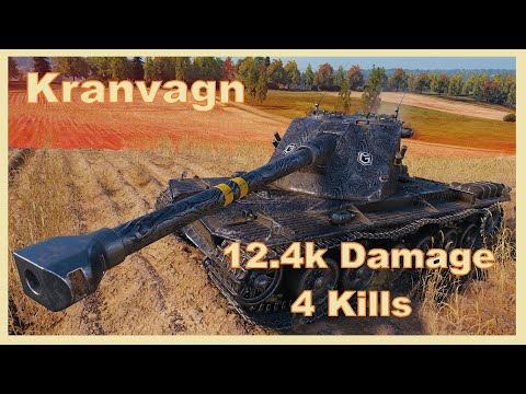 Kranvagn: 12.4k Damage, 4 Kills - World of Tanks