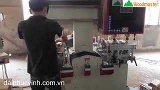 Woodmaster. MÁY LÀM MỘNG ÂM CNC 2 đầu khoan cực nhanh