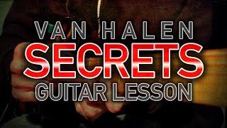 How To Play &quot;Secrets&quot; | Van Halen | Main Riff Lesson