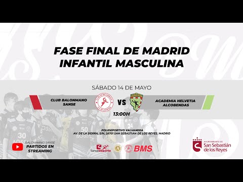 Fase final de Madrid 2022 Infantil Masculina - Balonmano Sanse VS BM Academia Helvetia Alcobendas