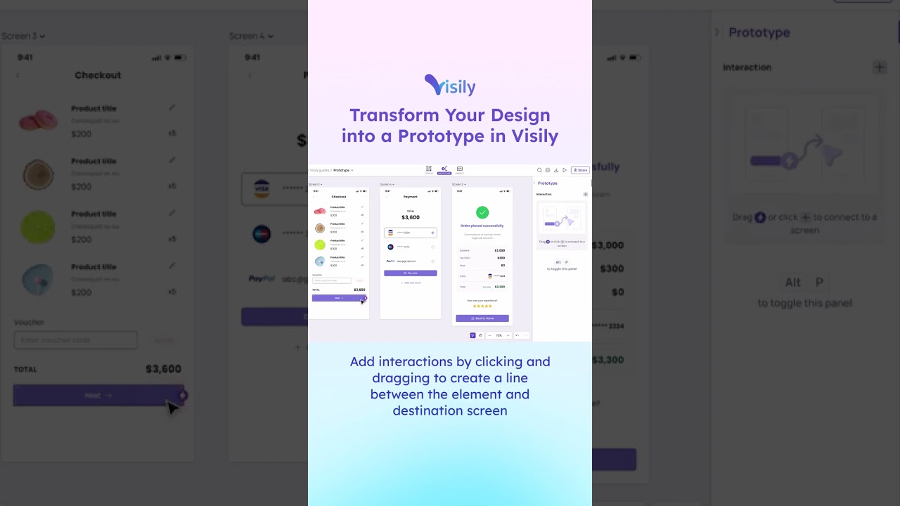 Transform Your Design into a Prototype in Visily