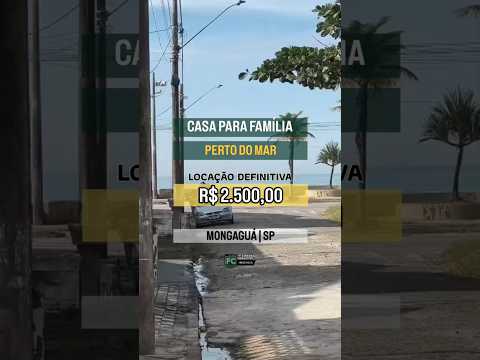 Casa para Locação a 80m da Praia com Quintal e Área Gourmet | Mongaguá