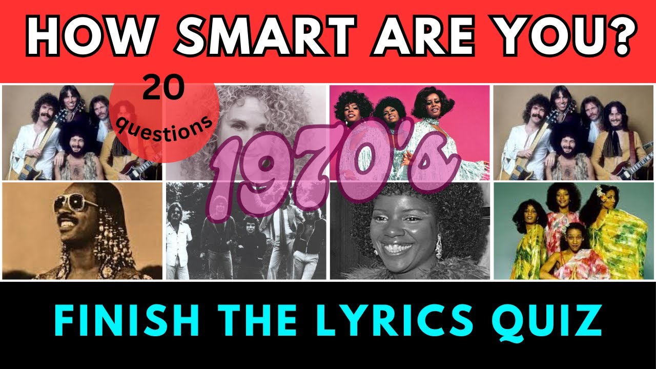 🎤 Can You Finish These '70s Lyrics? | 20 Hit Songs Quiz