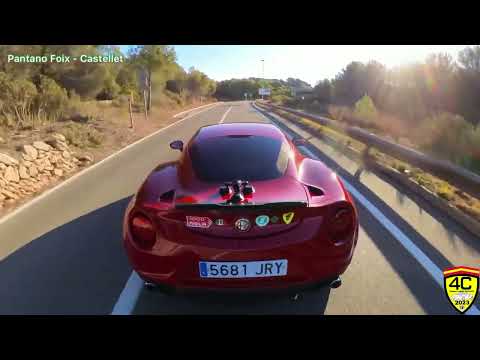 Alfa Romeo 4C Pruebo la Insta360 en el pantano de Foix