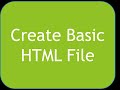 HTML Learning Videos - Video Number 2 - Create Basic HTML File