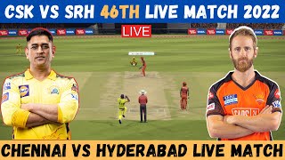 Live Chennai vs Hyderabad 46th Match | CSK vs SRH Live Scores and Hindi Commentary | IPL 2022 Live