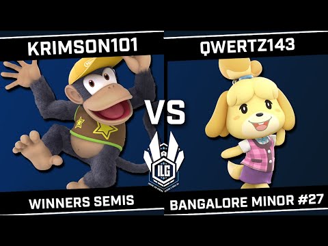Krimson101 (Diddy Kong) vs qwertz143 (Kirby/Isabelle) - ILG Bangalore Minor #27