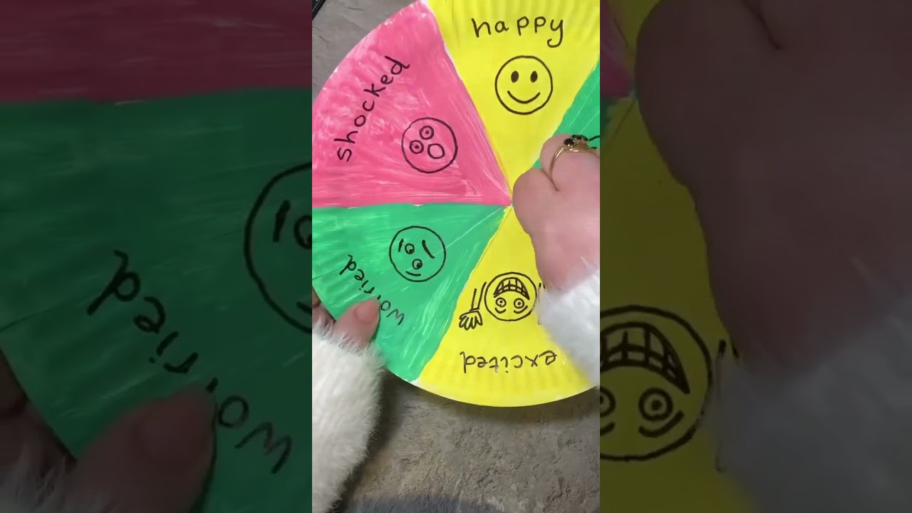 Feelings Wheel!  #communicationskills #funcrafts #craftideas #artideasforkids #artforkids